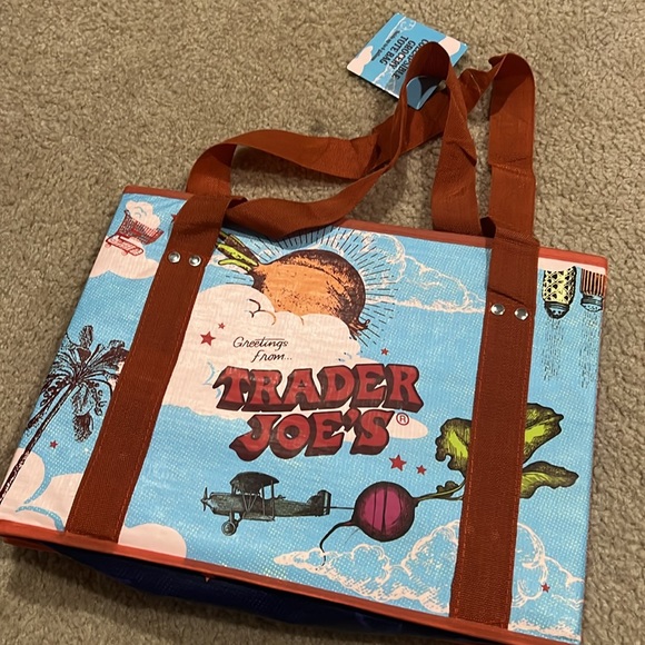 NWT Trader Joe’s Stand-Up Collapsible Grocery Tote Bag - Picture 6 of 6